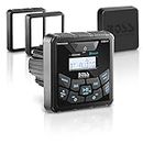 BOSS Audio Systems MGR450B Marine Gauge Receiver - Bluetooth, Digital Media MP3 Player, No CD Player, USB Port, AM/FM Radio, NOAA Weather Band Tuner, Weatherproof