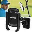 ZOEA Golf Magnetic Phone Holder, Cell Phone Holder for Golf Cart, Ultra Strength Magnet Golf Phone Caddy, 360° Rotatable View Golf Cart Accessories Golf Gifts (Black)