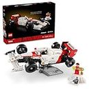 LEGO® Icons McLaren MP4/4 & Ayrton Senna 10330 Minifigure, Desk, Home and Office Decor, Christmas or Birthday Toy Set for Fans of Cool Model Racing Cars, Building Set for Adults