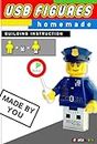 USB Pendrive Figures made with Lego® Minifigures homemade: Building Instruction (English Edition)