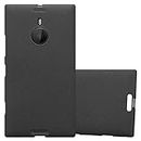 cadorabo Case works with Nokia Lumia 1520 in FROST BLACK - Shockproof and Scratch Resistant TPU Silicone Cover - Ultra Slim Protective Gel Shell Bumper Back Skin