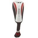 TOM WISHON GOLF BLACK, RED AND SILVER FAIRWAY WOOD HEADCOVER