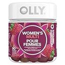 OLLY Women's Multi Gummy Supplement with no artificial flavours and colours Blissful Berry multivitamin to help support women's health 45 day supply 90 gummies