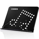CAHAYA Desktop Sheet Music Stand Metal Angle Adjustable Tabletop Book Reading Cookbook Tablet Holder Stand Tray and Page Paper Clip CY0214