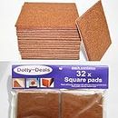 32x square self adhesive felt floor protector pads by Dotty Deals