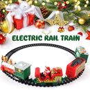 Juego de tren eléctrico de Navidad para niños conjunto de tren eléctrico decoración de fiesta