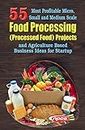 55 Most Profitable Micro, Small, Medium Scale Food Processing (Processed Food) Projects and Agriculture Based Business Ideas for Startup(https://www.amazon.in/npcs)