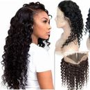 Deep Wave 360 Lace Frontal Closure Pre Plucked or Human Hair Wave Weft Bundles 