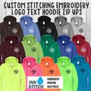 Ink Stitch Unisex Design Your Own Custom Printed Hoodie Zip Up Sweatshirts