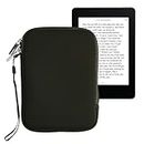 kwmobile Neoprene e-Reader Pouch Size 6" eReader - Universal eBook Sleeve Case with Zipper - Dark Green