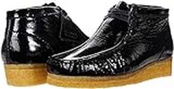 Clarks Women's Originals Wallabee Boot, Black Patent, 9