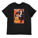 LIONHU Reval Cigarettes Tobacco Smoke T-Shirt Printed Tee Black Mens Top Shirt L
