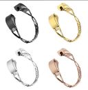 For Fitbit Alta Band Strap Stainless Steel Watch Band Women Lady Diamond Strap