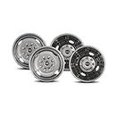 Pacific Dualies 43-1608 Polished 17 Inch 8 Lug Stainless Steel Wheel Simulator Kit for 2005-2021 Ford F350 Truck