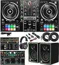 Hercules DJControl Inpulse 500 2-Channel DJ Software Controller Includes DJUCED DJ & Serato DJ Lite Software with Retractable Feet and CR3-X Pair Studio Monitors
