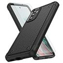 Migeko for Samsung S20-FE Case [NOT FIT S20], Samsung S20FE/ S 20 FE Case, Dual Layer Protective Hard PC Back+Soft Bumper Resilient Shock Absorb Non-Slip Cover for Samsung Galaxy S20 FE 5G, Black