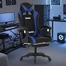KOZEN Sniper Gaming Chair with Adjustable Headrest & Lumbar Support,135° Recliner Chair | Stretchable Armrest with Footrest, Multifunctional Chair, Blue (Blue)