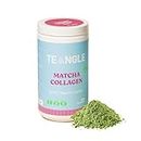 Teangle Matcha Collagen Powder, Ceremonial Grade Matcha with Pure Marine Collagen, Zero Sugar, Low Calorie, Organic, 30-Day Supply, 333 grams