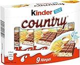 Kinder Country Milk Chocolate with Rich Milk Filling (9's), 211.5grams