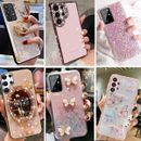 For Samsung Galaxy S24 Ultra S23 S22 S21 S20 Bling Glitter Shockproof Case Cover