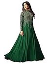 IYALAFAB® Women's Georgette Semi Stitched Anarkali Salwar Suit (Gown's new salwar suit_SCSF201118 Green Free Size)
