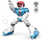 Magicwand R/C Rechargeable Gesture Sensing,Dancing & Programmable Robot for Kids with Lights & Sound【White】【Pack of 1】