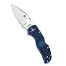 Spyderco Native 5 Lightweight Signature Knife with 2.95" CPM S110V Steel Blade and Dark Blue FRN Handle - PlainEdge - C41PDBL5