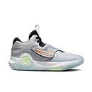 NIKE Men's Kd Trey 5X Low top, Wolf Grey White Barely Volt, 12.5 US