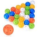 28 Pièces Balles Entraînement de Golf, Balles de Golf Entraînement Creuses à Flux Air, Balles Exercice de Golf Plastique 40 mm pour Swing Entraînement Practice de Golf Plein Air Adultes