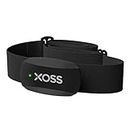 XOSS X2 Heart Rate Monitor Chest Strap, HRM Bluetooth 4.0/ANT+ Strava IP67 Waterproof Heart Rate Tracker Sensor Compatible with XOSS Garmin Wahoo CoospoRide Running/Cycling/Yoga Sport App …
