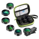 6 in 1 Cell Phone Camera Lens Kit Macro Wide Angle for iPhone Android Smartphone