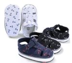 Baby Boy fabric Sandals Chambray cloth shoes Soft Sole Baby Shoes Toddler Sandal