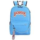 Backwoods Backpack Outdoor Sport Bag Waterproof Rucksack with USB Charging Port (Light Blue-01)
