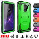 For Samsung Galaxy S9 S10 Plus S20 Ultra FE Case Rugged Hard Cover + Accessories