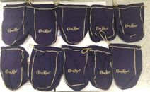 Lot of 10 Crown Royal 750ml Purple Drawstring Bags - 9" VERY CLEAN