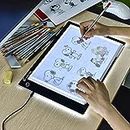 A4 LED Copy Board Super Thin Light Box Drawing Pad Tracing Table USB Cable with Brightness Adjustable for Artists, Animation,Drawing, Sketching, Animation, X-Ray Viewing（Senza Penna）