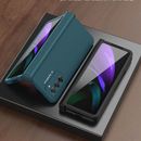 For Galaxy Z Fold 4 / Z Fold 3 5G Shockproof Full Cover Hybrid Case Pen Holder