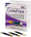 SD Codefree Tiras de prueba de glucosa en sangre pruebas de diabetes para controlar el azúcar en sangre (50 Tiras)