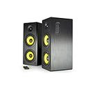 Thonet & Vander HOCH BT Premium Bluetooth Bookshelf Speakers | German Design | 380 Watts Extra Deep Bass (Black)