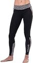 Sundried Women's Gym Leggings With Pocket High Waisted Workout Tights Sports Yoga Fitness Running (Black, L)