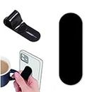 Telescopic Phone Grip Holder Cell Phone Finger Grip Strap Holder for Hand, Cell Phone Stand, New Slim Finger Loop Selfie Grip Compatible with Most Smartphones -Black