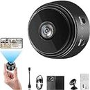 AE-ZONE Mini Wireless WiFi, HD 1080p Mini Portable Security Camera, Cameras with Indoor Video Recorder, Small Low Light Vision (Magnet)
