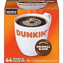 Dunkin' Original Blend Medium Roast Coffee, 44 Keurig K-Cup Pods