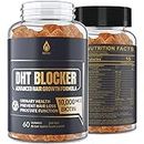 DHT Blocker Gummies Hair Growth Supplement, Super Potency Saw Palmetto & Biotin 10000 mcg for Women & Men, Plus 12 Proprietary Blend - Prevent Hair Loss, Blocking DHT Receptors, Hormonal Balance