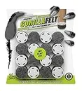GorillaFelt Chair Leg Floor Protectors/Felt Glides (Set of 16) Tap-On Felt Furniture Pads Guaranteed to Stay On, 1 Inch Round Sliders (1 Inch)