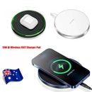 Wireless Charger FAST Charging Pad For iPhone 14 15 Pro Samsung S23 S22 Ultra