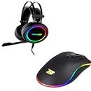 BraZen Esports PRO RGB Gaming Headset and RGB Mouse Combo, Gaming Accessories for Game Room, Gaming Headphone and 7000 DPI RGB Mouse compatible with PS4, PS5