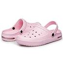 BNR Womens Girls Garden Clogs Beach Water Shoes Comfortable Slip on Casual Pink