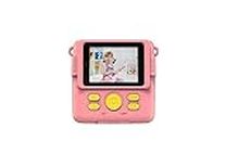 Instant Print Camera for Kids, Christmas Birthday Gifts Girls Boys Age 3-12, HD Digital Video Cameras Toddler, Portable Toy 3 4 5 6 7 8 9 10 Year Old Girl with 32GB SD Card (Pink)