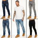 Enzo Mens Jeans Slim Fit Stretch Skinny Denim Trousers Cotton Pants All UK Sizes